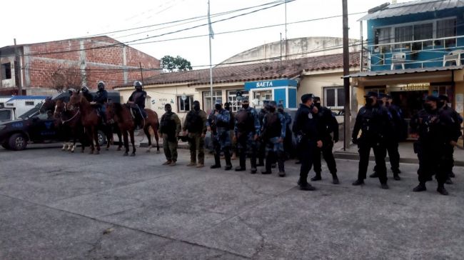 Operativo de Seguridad en Campo Quijano