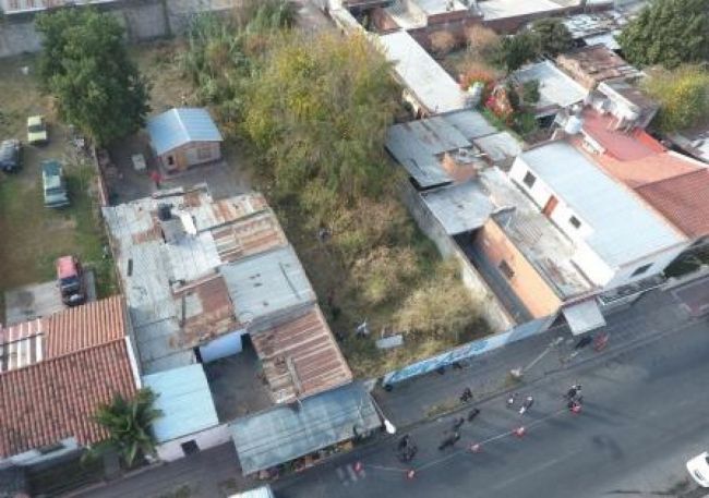 Vista aérea del baldío