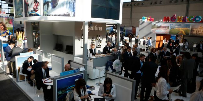 El stand de Argentina en la feria Italiana