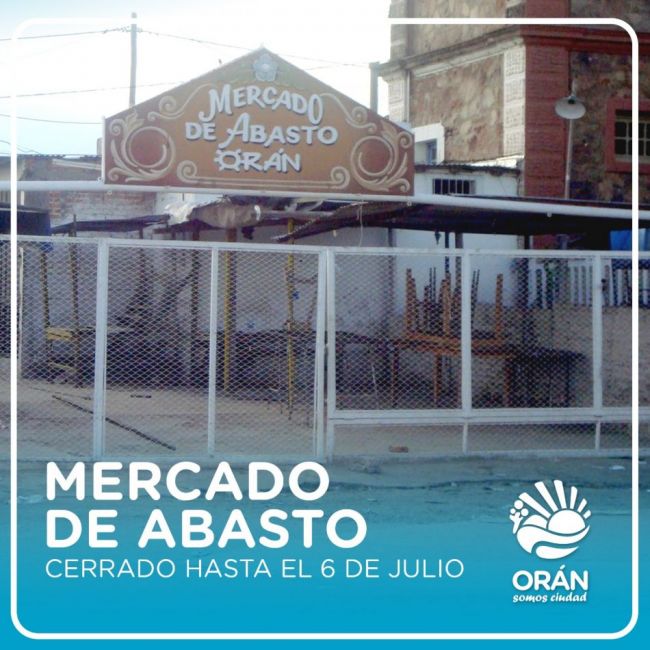 Se cierra hasta la próxima semana el mercado de Orán