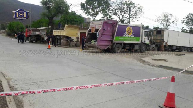 El lugar del accidente