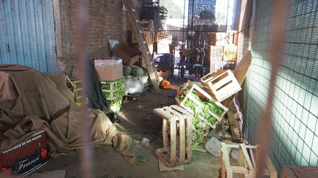 Aspecto del mercado de abasto en Orán