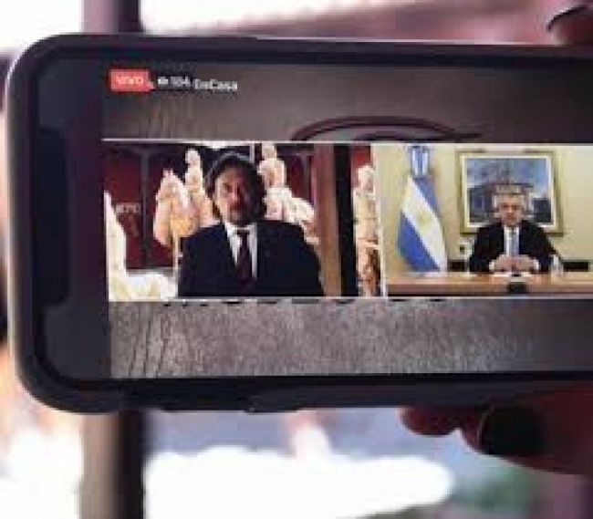 Sáenz participó de la videoconferencia con el presidente