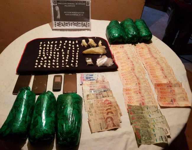 Operativo antidroga en Salvador Mazza