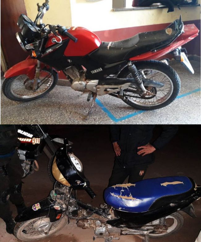 Circulaban con motos reportadas como robadas