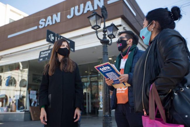 Recorrida céntrica verificando cumplimiento de protocolos