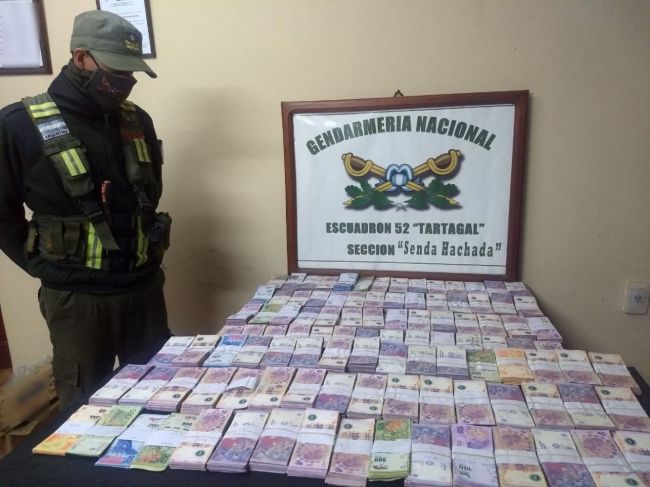 Otro decomiso de dinero en zona fronteriza