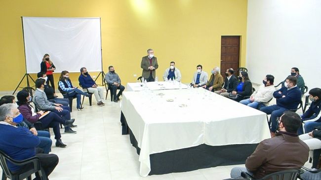 Una de las últimas reuniones del COE de Orán