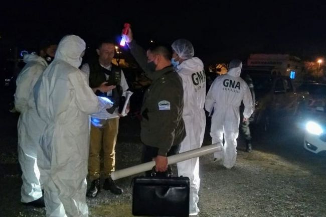 Uno de los allanamientos