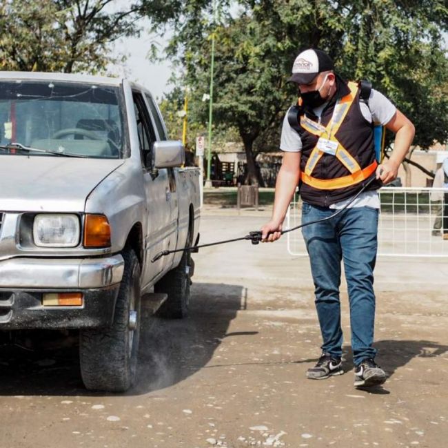 Trabajo en la Playa de transferencia de cargas