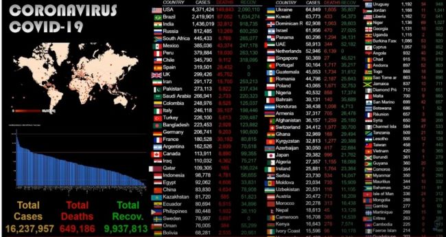 La pandemia en cifras