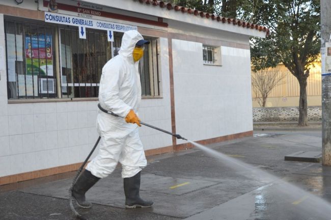 Operativo de desinfección