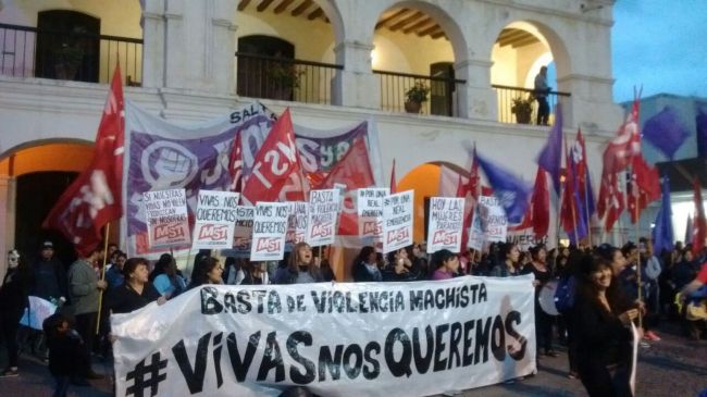 La marcha en Salta