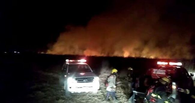 Uno de los incendios