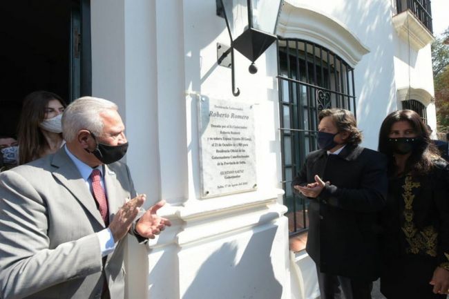 Entrega de la residencia al patrimonio provincial