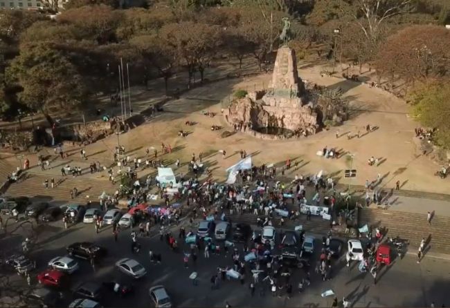 El inicio de la marcha 17A en Salta