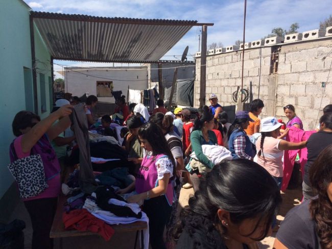 Ropero social en La Merced    Crédito: Eva Ávila