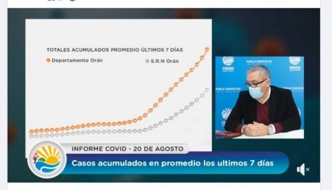 Anuncio del intendente de Orán