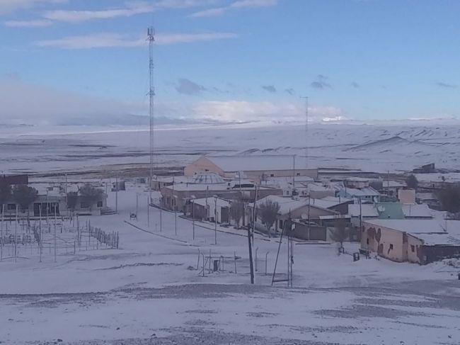 Así amaneció Tolar Grande  Crédito foto: Vicente Arias