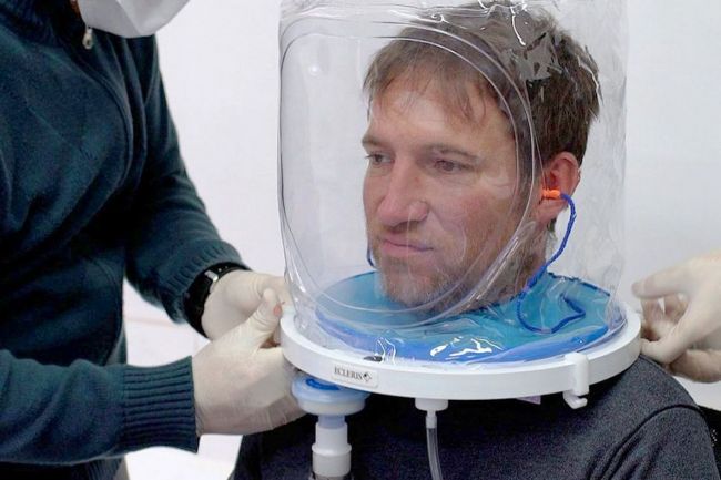 Innovadores cascos de oxígeno