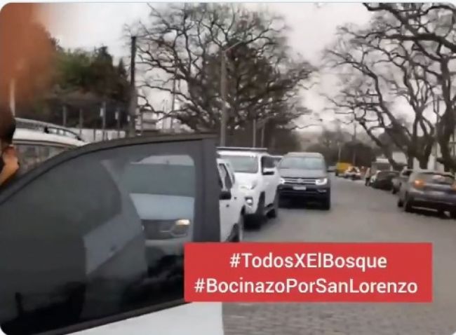Protesta en San Lorenzo