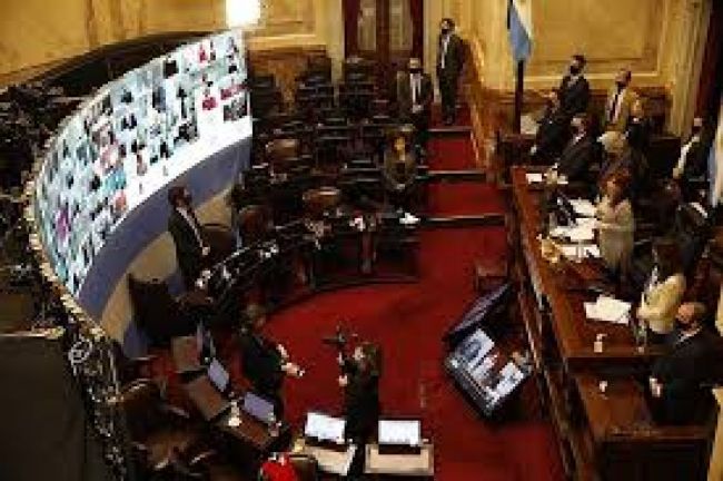 Sesión remota del Senado Nacional