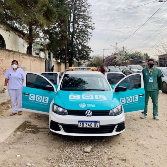 Asistencia para pacientes Covid en Orán