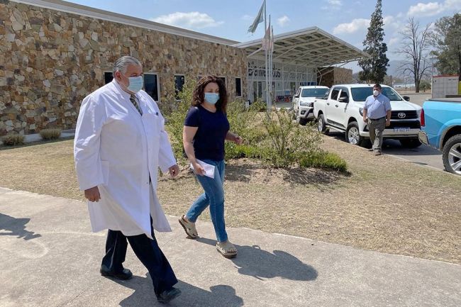 El ministro de salud en el Centro Covid de Limache