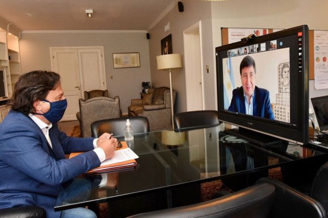 Sáenz y el ministro Arroyo