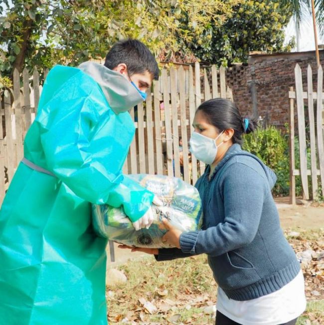 Entrega de módulos alimentarios