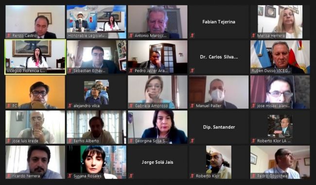 Sesión virtual del Parlamento del NOA