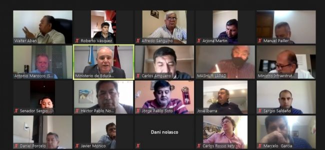Reunión virtual con el ministro Cánepa