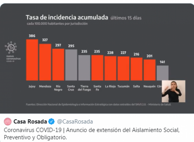 El anuncio se concretó sin la palabra del presidente