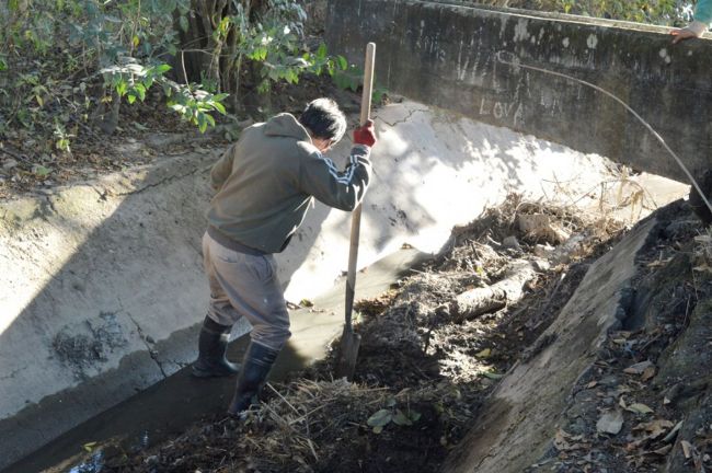 Operativo de limpieza urbana
