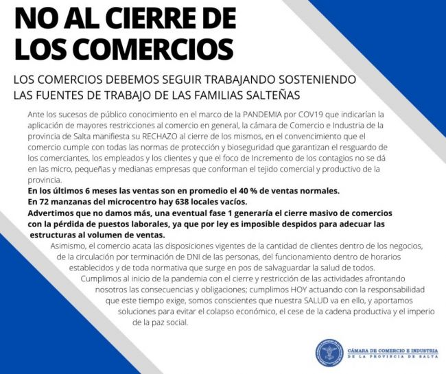El comunicado se publicó cuando ya se sabía de las restricciones