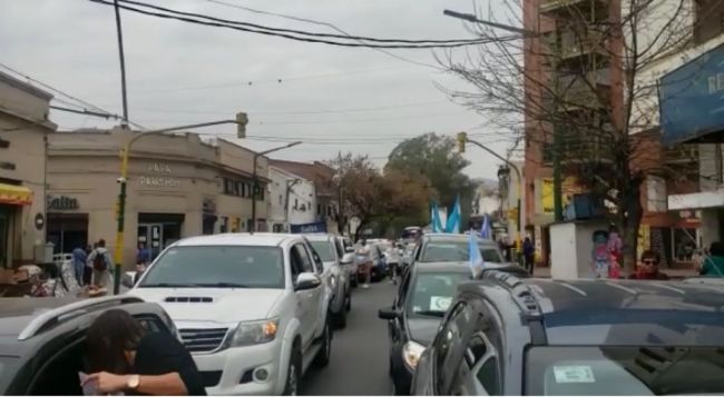 Protesta de comerciantes