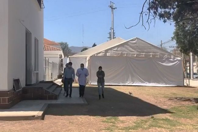 La carpa albergará enfermos leves