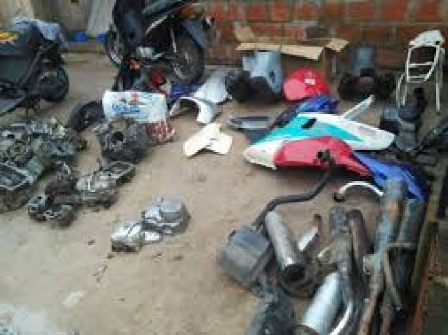 Desarmadero de motos robadas