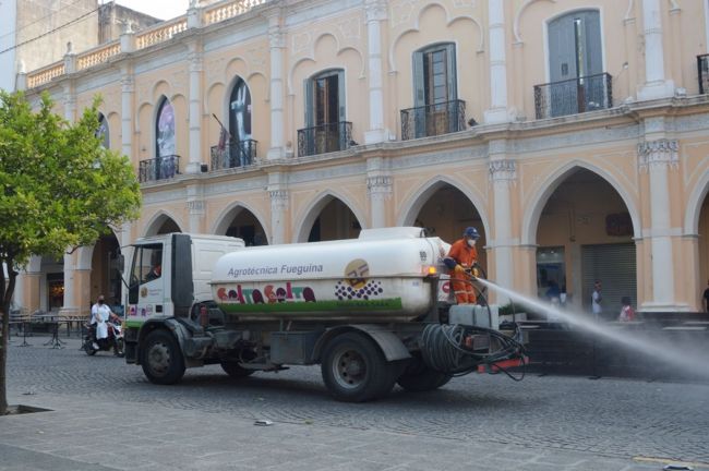 Operativo de desinfección