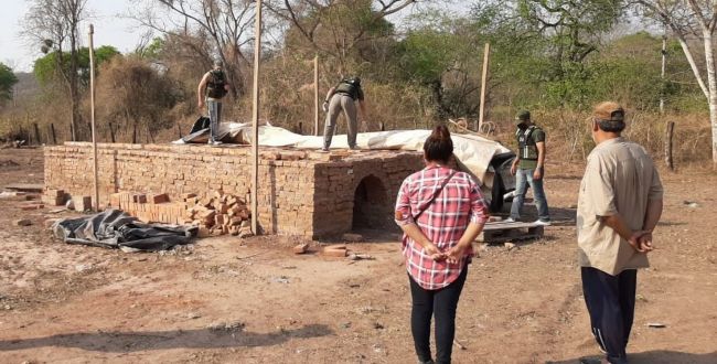 Uno de los allanamientos