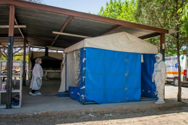 El balneario Xamena reconvertido para colaborar con SAMEC