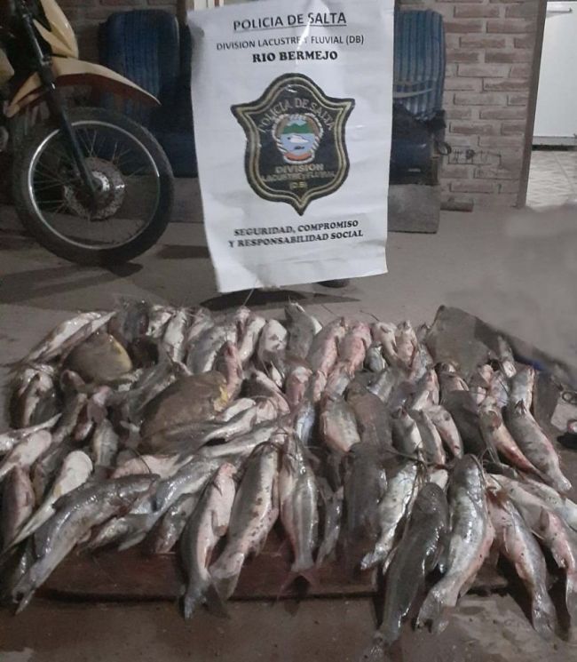 Pesca furtiva en el Bermejo