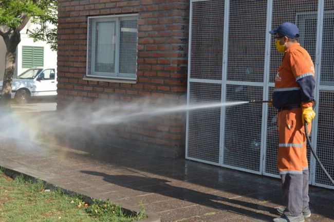 Operativo de desinfección