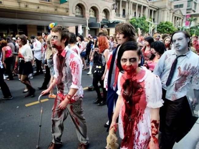 Los zombies le pusieron color al finde en Salta