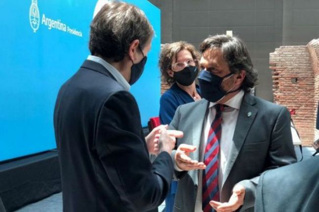 Sáenz con Gustavo Beliz