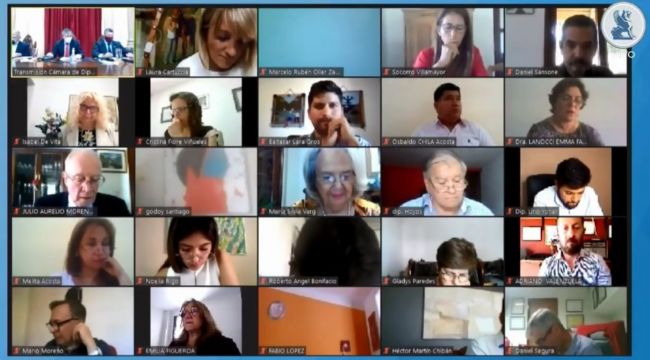 Sesión virtual en Diputados