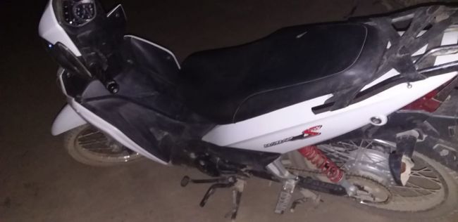 Una de las motos siniestradas