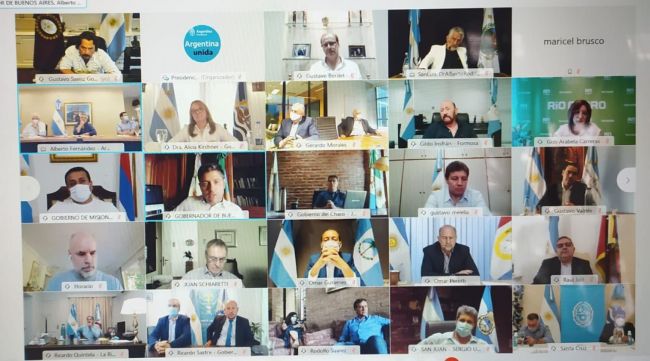 Gobernadores con el presidente