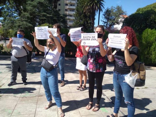 Protesta de hipotecados UVA