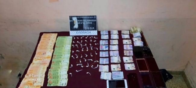 Droga y dinero secuestrados